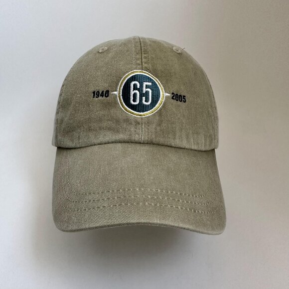 Adams Other - HMC 1940 - 2005 65 Anniversary Adams Dad Hat Leather Adjustable Strap Cap Khaki